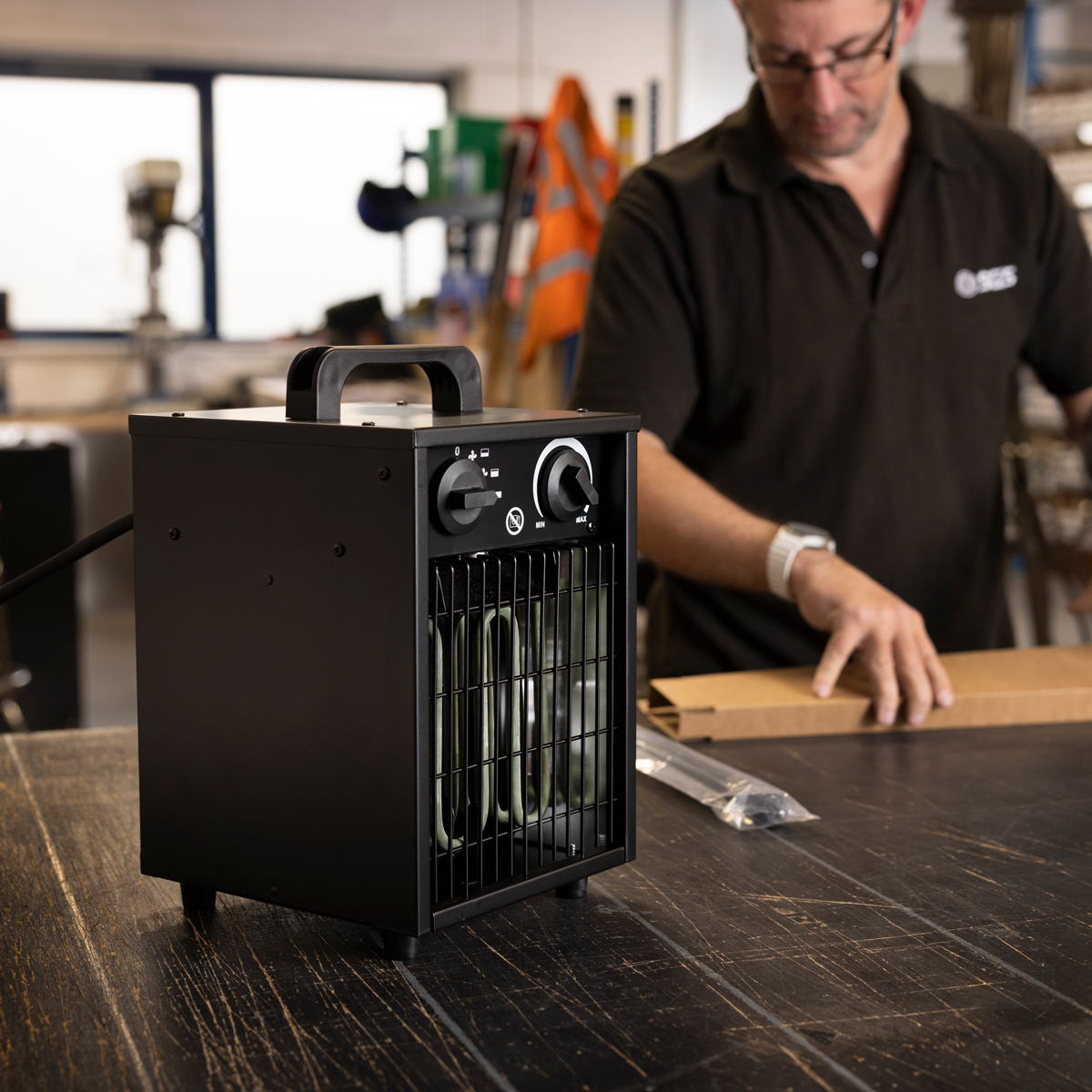 SGS 3000W Industrial Stainless Steel Fan Heater